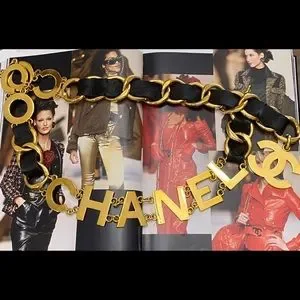 Vintage Chanel 93P large letter logo runway belt ???? CHANEL | Accessories | Vintage Chanel 93p Large Letter Logo  main image 2